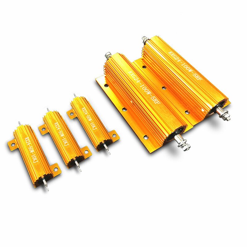 Aluminum Resistor - Manufacturer - RX24 1000W 4ohm Gold Non-inductive