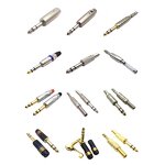 RCA AV Adapter - Manufacturer - Zinc Alloy Nickel Plated 6.35mm Mono Plug