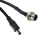Power Cable Connector - Manufacturer - DC 5.5*2.1mm to GX12 4pin Shielded 18awg