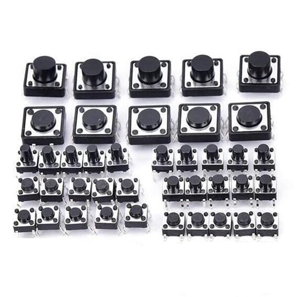 Tact Switch - Manufacturer - 17mm SMD 6*6*17mm 4 PIN Momentary 12v