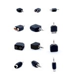 Audio Jack Adapter - Manufacturer - 6.35mm 1/4" Male to Male Gold Plated