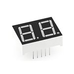 7 Segment LED Display - Manufacturer - 0.4" Red 2 Bit Common Cathode 10 PIN