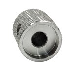 Potentiometer Knob - Manufacturer - 17*17mm Silver Aluminum 6mm Universal
