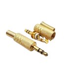 Stereo Jack Connector - Manufacturer - 3.5mm Gold Plated 3 Poles Metal