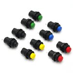 Push Button Switch - Manufacturer - DS428 12mm 2PIN Self-Locking Latching Yellow