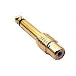 RCA Connector - Manufacturer - 6.35mm Male Female Copper Gold Plated AV Adapter