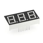 7 Segment LED Display - Manufacturer - 0.28" Red 3 Bit Common Anode 12 PIN