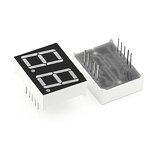7 Segment LED Display - Manufacturer - 0.4" Red 2 Bit Common Cathode 10 PIN
