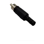 RCA Connector - Manufacturer - Audio Video AV Solder Black Plastic Handle