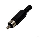 RCA Connector - Manufacturer - Audio Video AV Solder Black Plastic Handle