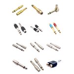RCA Connector - Manufacturer - 6.35mm Male Female Copper Gold Plated AV Adapter