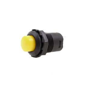 Push Button Switch - Manufacturer - DS428 12mm 2PIN Self-Locking Latching Yellow