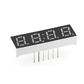 7 Segment LED Display - Manufacturer - 0.28" Red 4 Bit Common Cathode 12 PIN