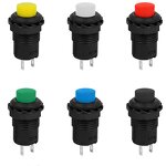 Push Button Switch - Manufacturer - DS428 12mm 2PIN Self-Locking Latching Yellow