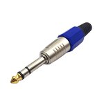 TRS Audio Plug Connector - Manufacturer - 6.35mm 1/4 Stereo Copper Tip Male