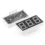 7 Segment LED Display - Manufacturer - 0.28" Red 3 Bit Common Anode 12 PIN