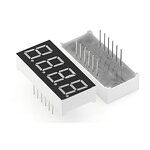 7 Segment LED Display - Manufacturer - 0.28" Red 4 Bit Common Cathode 12 PIN