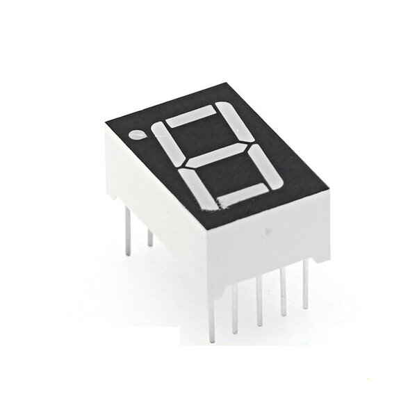 7 Segment LED Display - Manufacturer - 0.5" Red 1 Bit Common Cathode 10 PIN