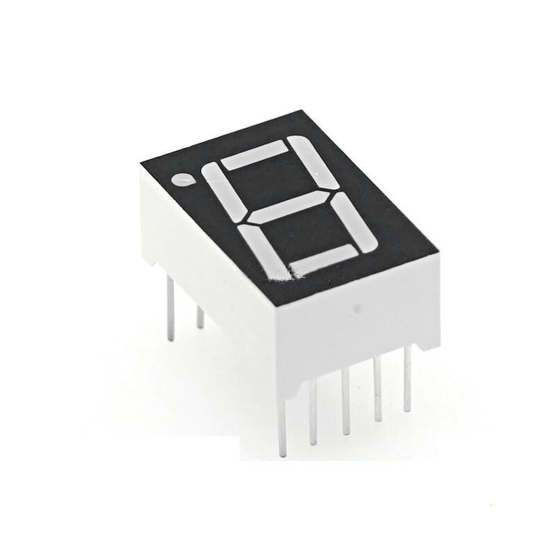 7 Segment LED Display - Manufacturer - 0.5" Red 1 Bit Common Cathode 10 PIN