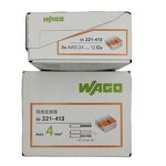WAGO Splicing Connector - Manufacturer - 221-413 3 Way Terminal Lever Type