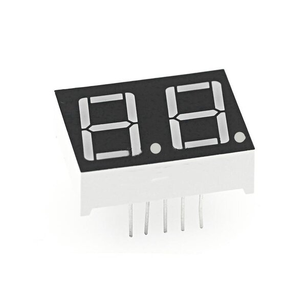 7 Segment LED Display - Manufacturer - 0.4" Red 2 Bit Common Anode 10 PIN