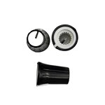 Potentiometer Knob - Manufacturer - 12*17mm Plastic Knurled 6mm Audio Volume