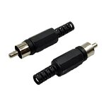 RCA Connector - Manufacturer - Audio Video AV Solder Black Plastic Handle