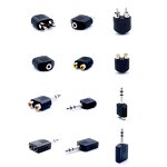 Audio Jack Adapter - Manufacturer - 6.35mm 1/4" Male to Male Gold Plated