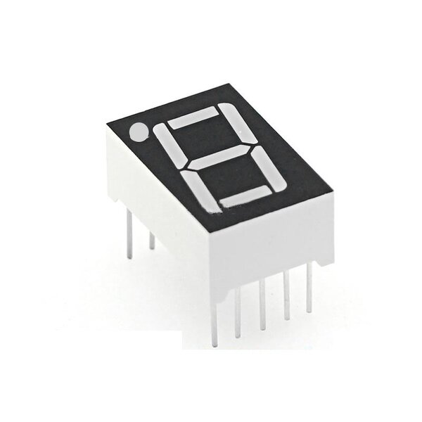7 Segment LED Display - Manufacturer - 0.5" Red 1 Bit Common Anode 10 PIN