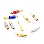 Audio Adapter - Manufacturer - 6.35mm to 3.5mm Female to Male Speaker Connector