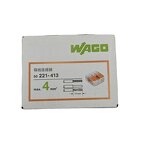 WAGO Splicing Connector - Manufacturer - 221-413 3 Way 4mm2 Lever Type