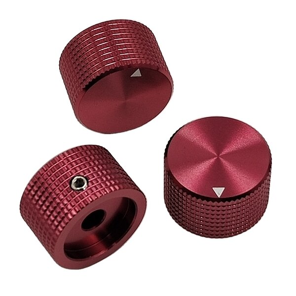 Potentiometer Knob - Manufacturer - 15*25mm Red Aluminum Alloy 6mm Shaft