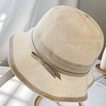Sun Hat - Manufacturer - Wholesale Women Cotton Linen Breathable Straw Bucket Hat