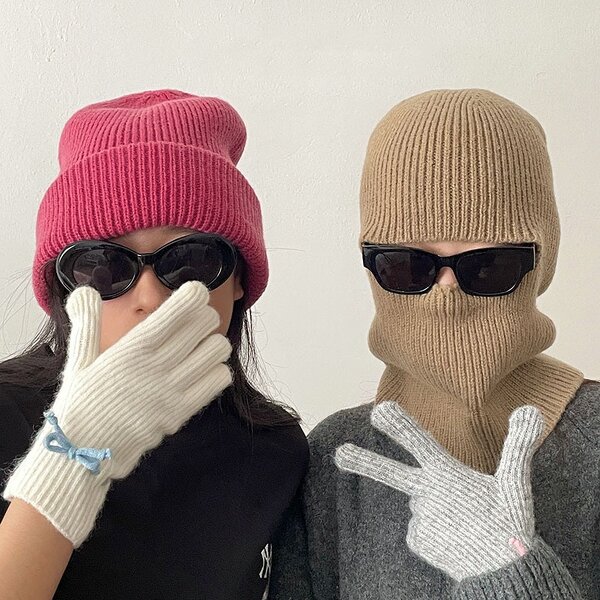 Beanie Hat - Manufacturer - Funny Knit Mask Full Face Ski Ear Protection Winter Hat