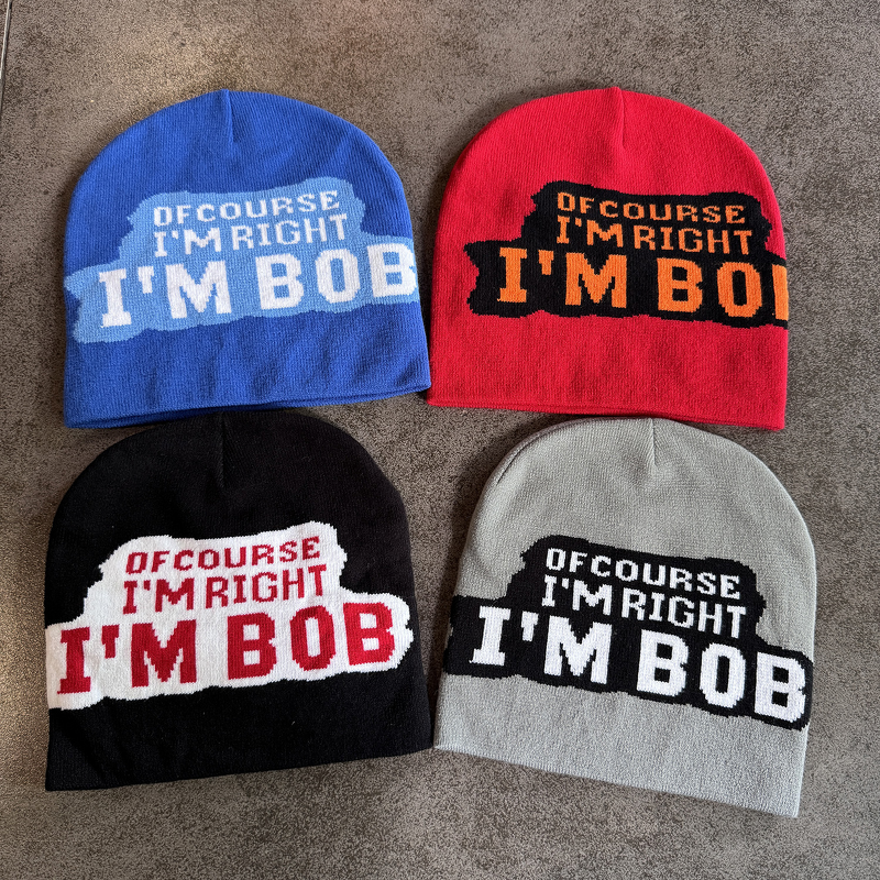 Beanie Hat - Manufacturer - Letter Jacquard Hip-hop Street Fashion Winter Knitted Hat