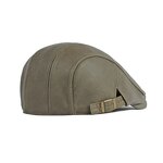 Ivy Hat - Manufacturer - Men PU Leather Adjustable Golf Fishing Warm Beret Cap