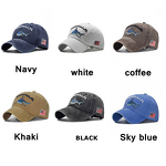 Baseball Cap - Manufacturer - Vintage Washed Shark Letter Embroidered Low Profile Dad Hat