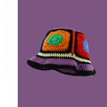 Bucket Hat - Manufacturer - Y2K Handmade Crochet Hollow Japan Korean Summer Beach Hat