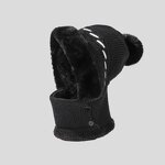 Beanie Set - Manufacturer - Women Winter One-Piece Knit Balaclava Scarf Ski Hat Set