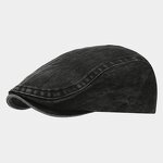 French Beret - Manufacturer - Retro Vintage Washed Denim Panel Breathable Summer Winter Sports Cap