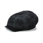 Newsboy Hat - Manufacturer - New Canvas Striped Street Outdoor Octagonal Beret Hat