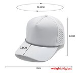 Baseball Cap - Manufacturer - Blank 5 Panel Golf Rope Waterproof Laser Perforated Cap