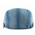 Newsboy Cap - Manufacturer - Unisex 4-Colour Stock Washed Denim Flat Ivy Gatsby Beret