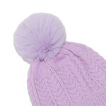 Beanie Set - Manufacturer - Children Winter Knit 3-Piece Hat Scarf Gloves Custom Pom Pom