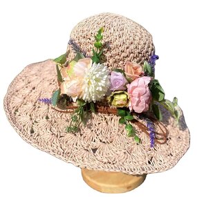 Sun Hat - Manufacturer - Women Hollow Woven Large Wide Brim Handmade Summer Beach Hat