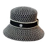 Bucket Hat - Manufacturer - Unisex Mesh Woven Braid Paper Straw Letter Fabric Band Hat