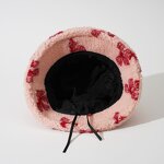 Bucket Hat - Manufacturer - Bow Jacquard Faux Shearling Women Furry Fisherman Cap