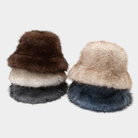 Bucket Hat - Manufacturer - Women Inter Bucket Faux Fur Winter Sports Ski Hat