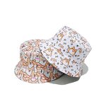 Bucket Hat - Manufacturer - Cartoon Puppy Pattern Reversible Spring Autumn Fishing Hat