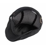 Flat Cap - Manufacturer - Unisex Adjustable Mesh Breathable 12 Solid Colour Newsboy Beret